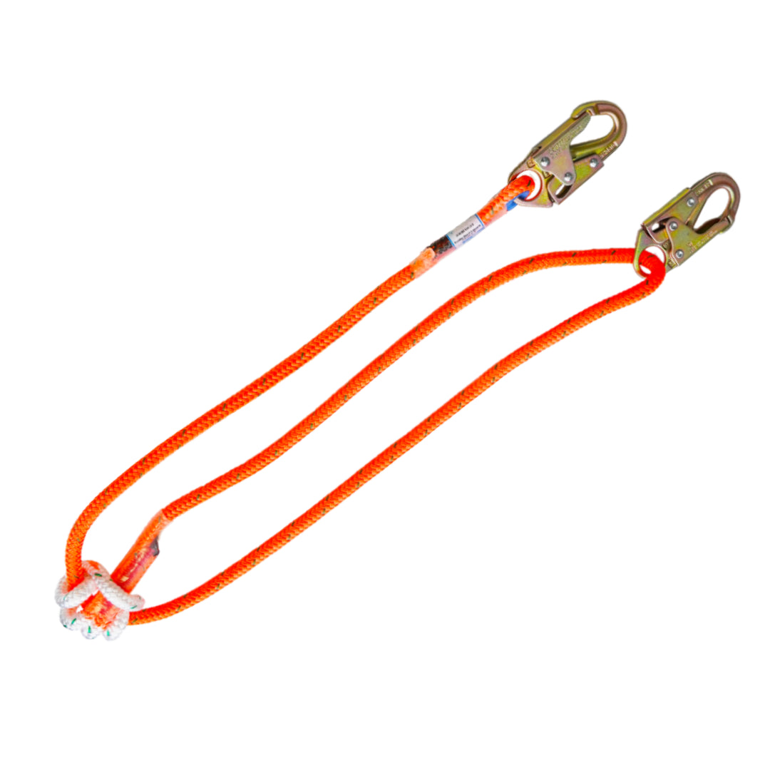 Pelican Rope LYKM-162P-12SH 2-in-1 Prusik Positioning Lanyard, 1/2 X 12