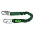 Buckingham 8VV115S1 Lanyard, BuckYard ANSI Snap-Snap, Dark Green, 5'