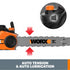 Worx WG304.2 Corded 15 Amp Electric 18" Chainsaw, 3/8" Pitch