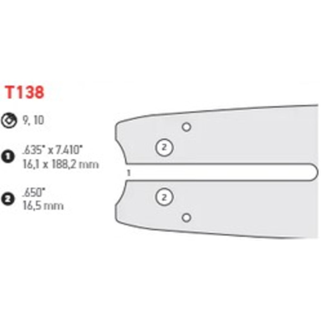 Oregon 341EMCT138 EnduraMax 34" Harvester Bar, 3/4" Pitch, .122" Gauge