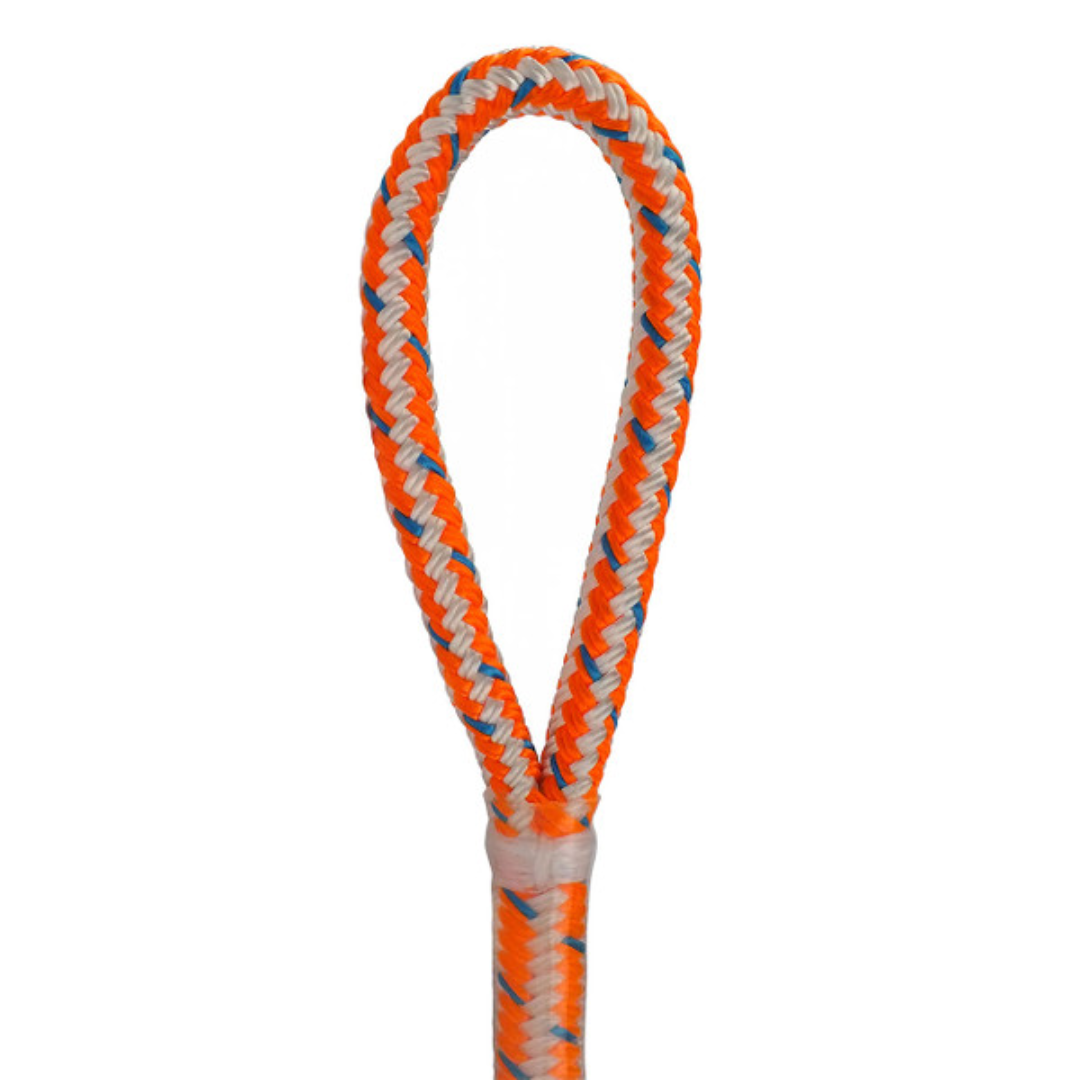 Pelican Rope 1605SE Split Tail Soft Eye Orange/White, 1/2" X 5'