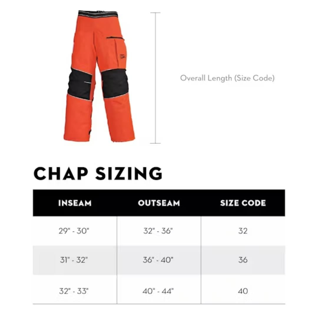 Stihl 0797 901 0013 Skidder Bib Chaps, 32"