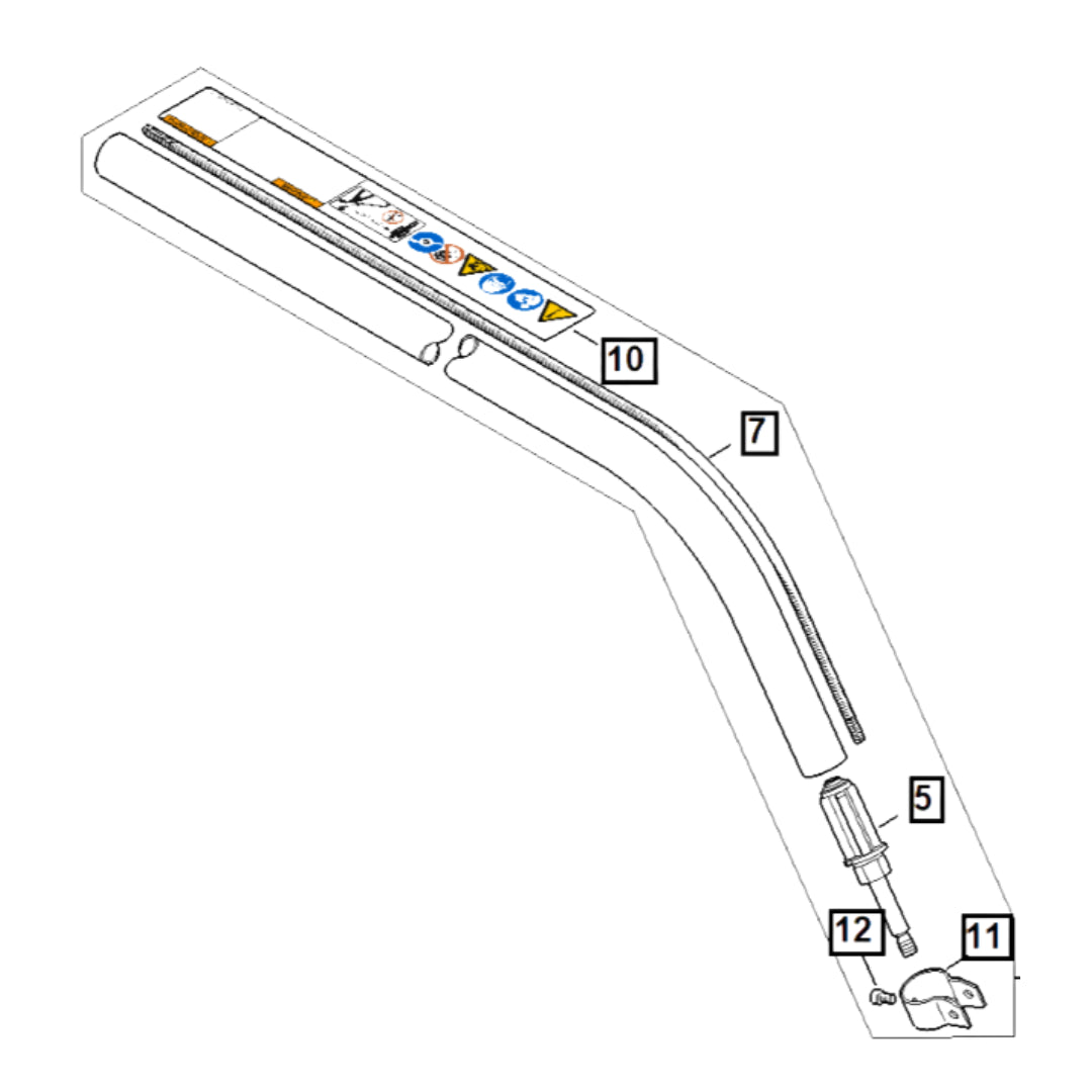 Stihl 4140 710 1706 Drive Shaft Assy