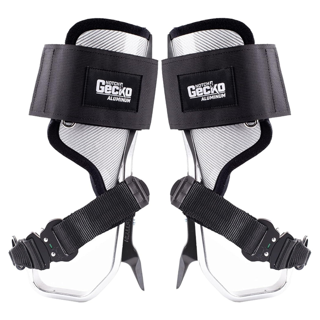 Notch 41320P Gecko Aluminum 2.0 Pole Climbers, Silver
