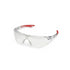 Delta Plus SG-18C Avion Red Safety Glasses w/ Clear Lens