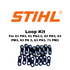 Stihl 3636 660 6100 Loop Kit (Green), 3/8" P3