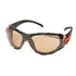 Delta Plus GG-40BB50-AF Go-Specs Black/Orange Safety Glasses w/ 50% Copper Blue Blocker Lens