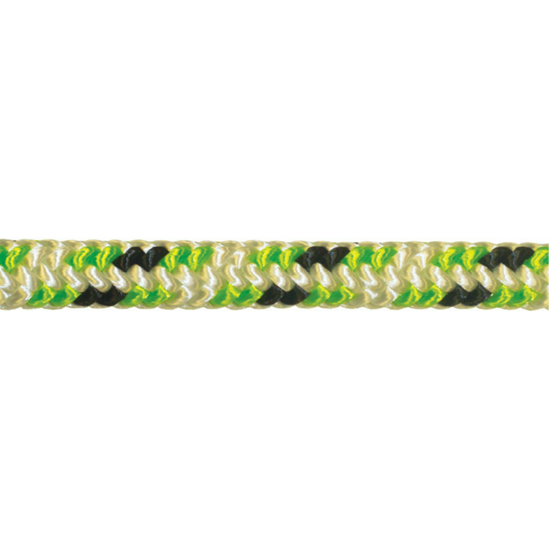 Pelican Rope 4A-160L4-150H Green, White, and Black Climbing Rope, 1/2" X 150'