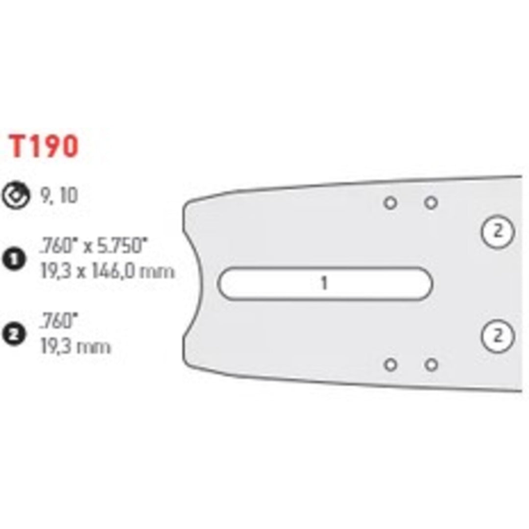 Oregon 431EMCT190 EnduraMax 43" Harvester Bar, 3/4" Pitch, .122" Gauge