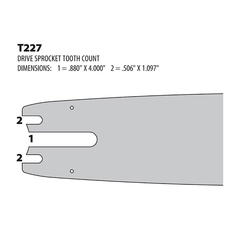 Oregon 321SNCT227 Harvester 32" Guide Bar, 3/4" Pitch, .122" Gauge