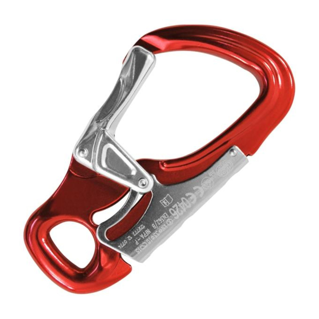 Kong 7150X0RPPKK Tango Snap Hook, Double Gate Aluminum Alloy, Red