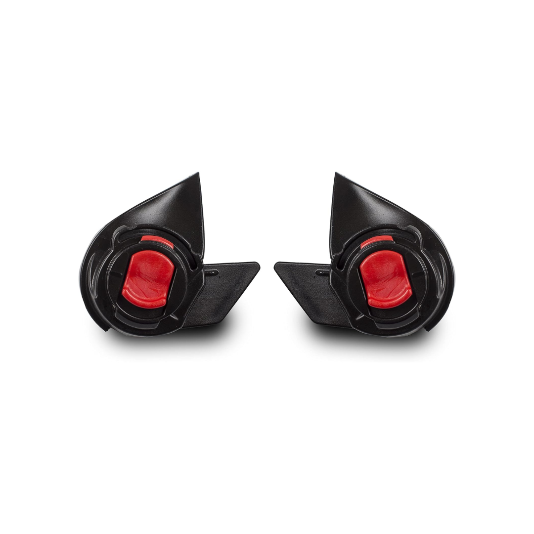 KASK WAC00009 Visor Adapter Clips for Zenith Helmet, Black & Red