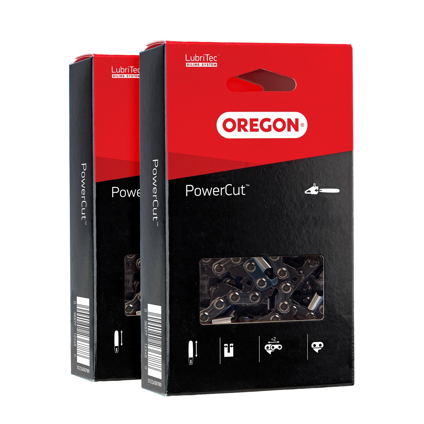 Oregon 72LPX068G PowerCut E68 Saw Chain, 3/8" Pitch, .050" Gauge, 68 Drive Links