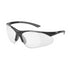 Delta Plus RX-500C-1.5 Black Safety Glasses w/ Full Clear Lens Magnifier, +1.5 DS