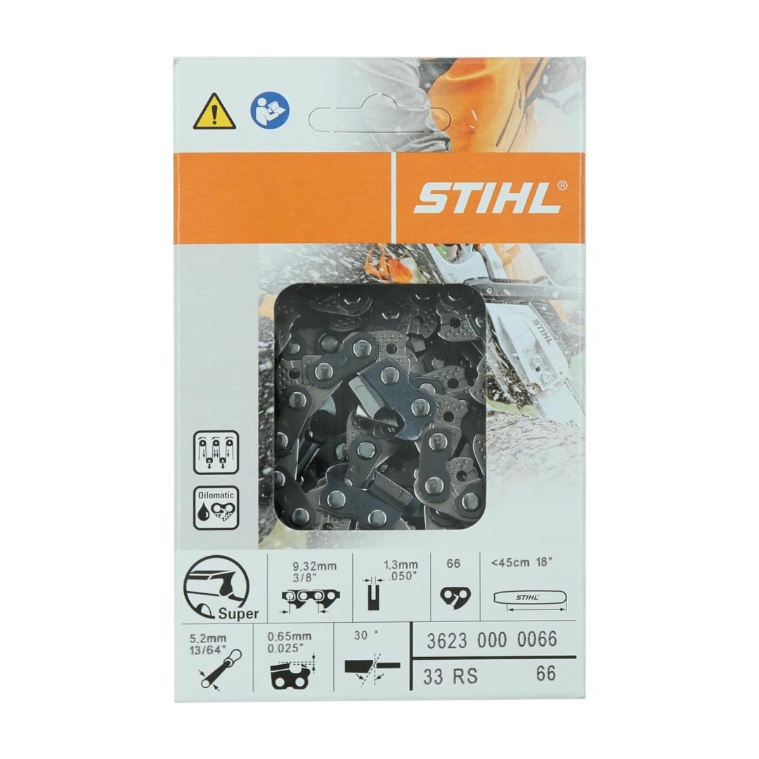 Stihl 33RS-66 Rapid Super Saw Chain, 3/8" Pitch, .050" Gauge, 66 Drive Links