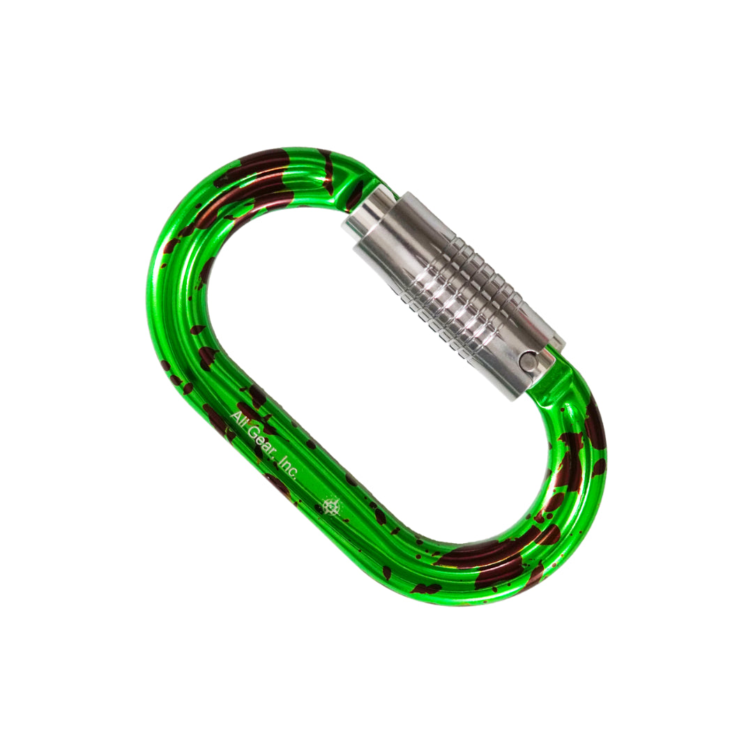 All Gear AGCBMGO Climb Carabiner D-Shape, Green