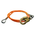 US Rigging Supply FL-A16-12SE Wire Core Flip Line w/ Swivel Eye Snap Hook, 1/2" x 12'