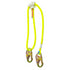 All Gear AGDBC12AL3-6 Double Braid Adjustable Lanyard, Yellow 1/2" x  3-6'