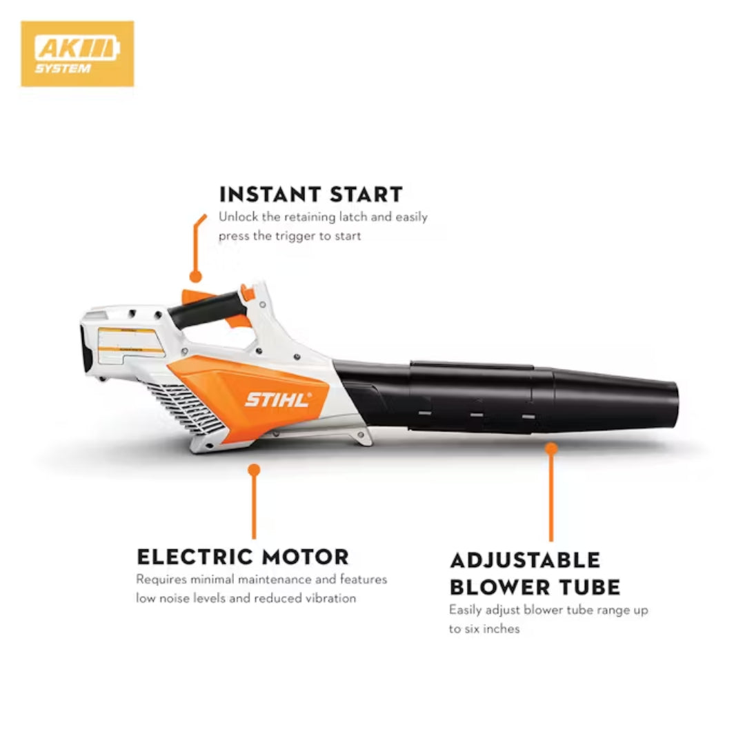 Stihl BGA 57 Cordless Blower Kit w/ AK20 Battery & AL101 Charger, 9N 123MPH
