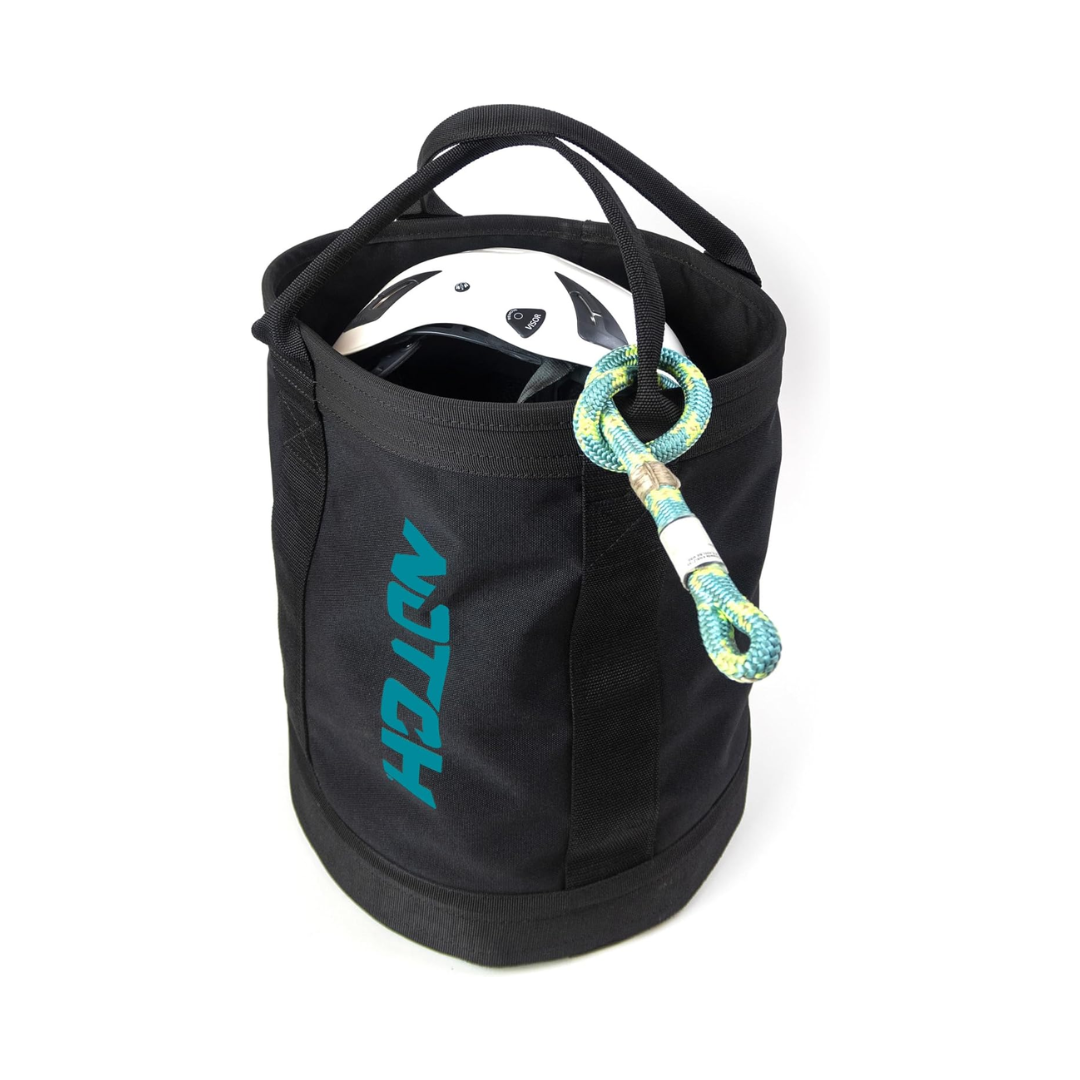Notch 40025BT Gear Bag, Black & Teal, 200' of Rope