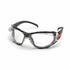 Delta Plus WELRXGG40CAF20 Go-Specs Black/Orange Safety Glasses w/ Clear Anti-Fog +2.0 Lens