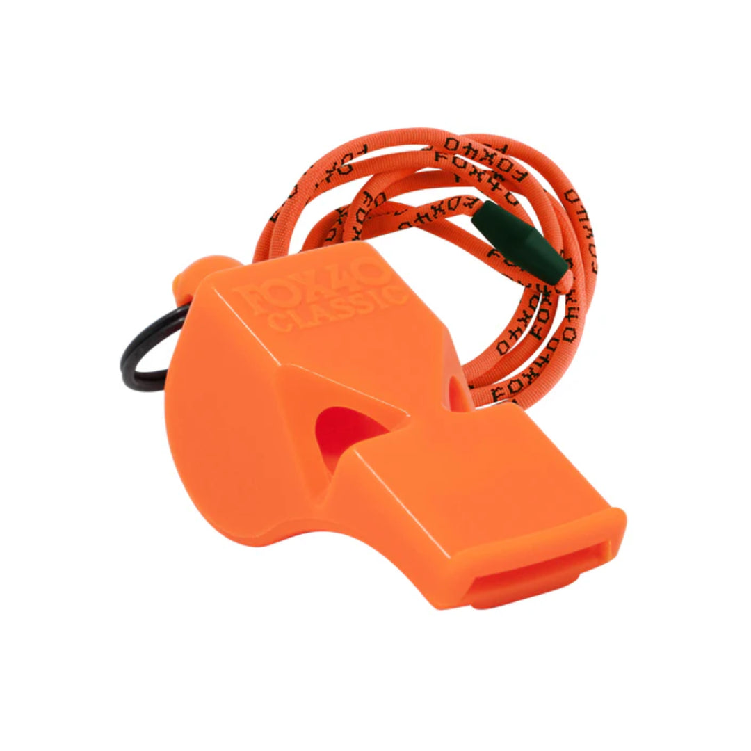 Fox 40 0027-06COMBO Whistle & Retracting Lanyard, Orange