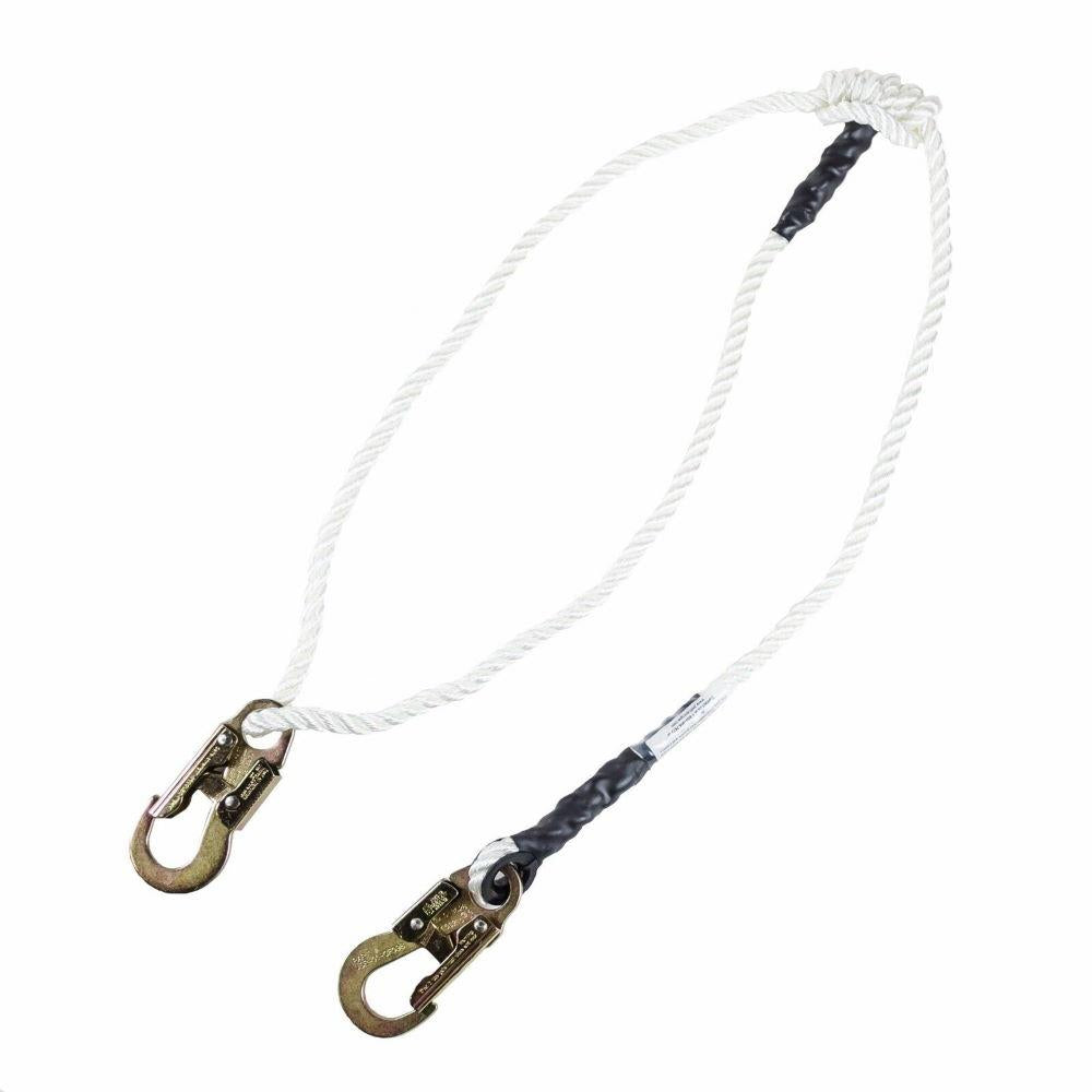 Pelican Rope LYT-160-07A 3-Strand Adjustable Rope Lanyard, 1/2" x 4'-7'