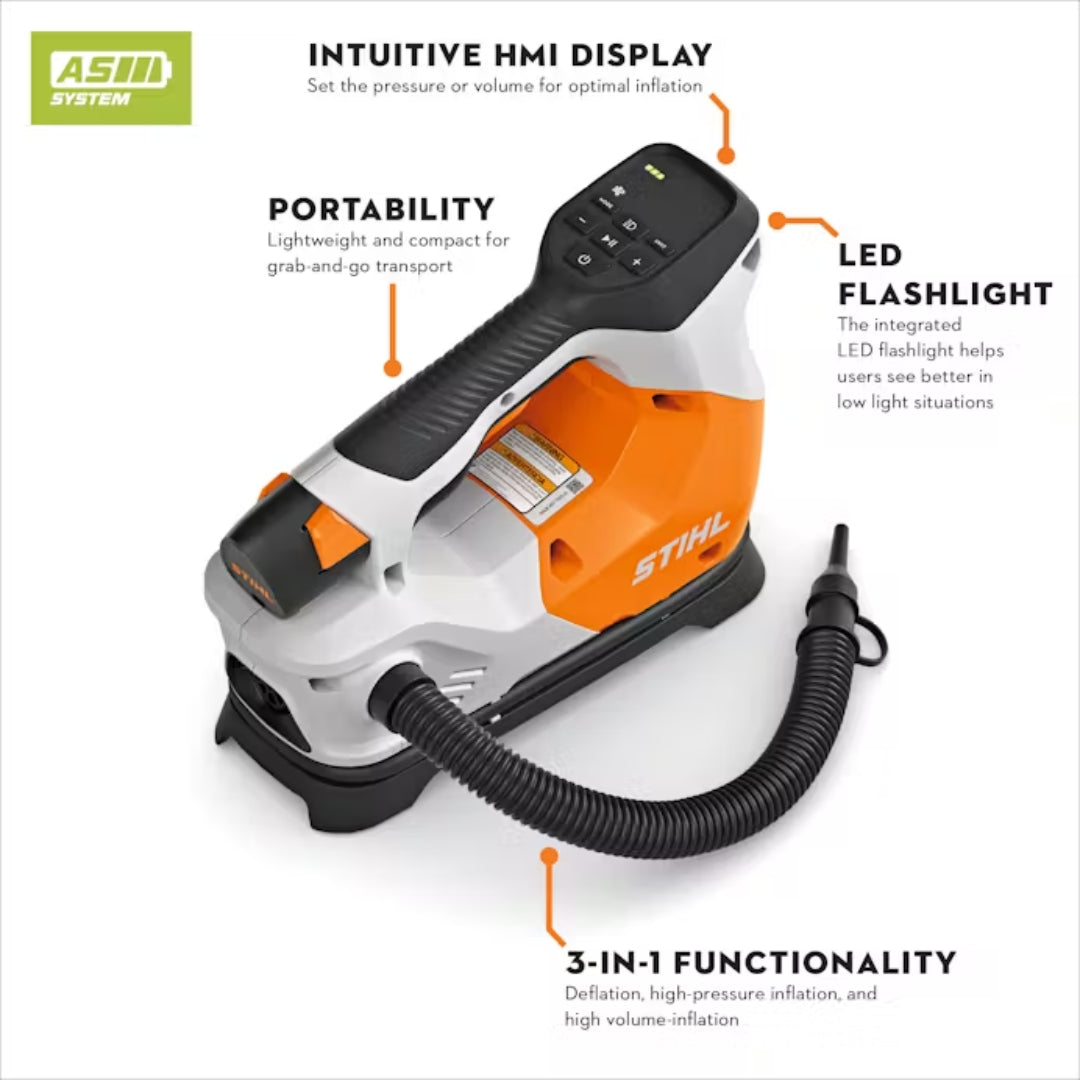 Stihl KOA 20 Cordless Air Inflator Set w/ AS2 Battery & AL1 Charger, 150PSI Max