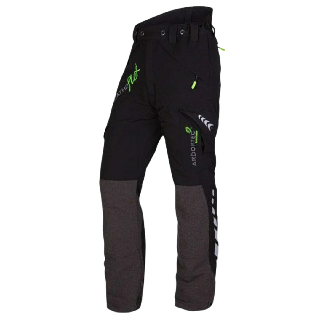 Arbortec AB345427 TALL AT4010 BreatheFlex Chainsaw Pants, Black - Small, Tall