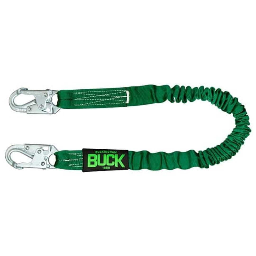 Buckingham 8VV114.5S1 Lanyard, BuckYard ASTM Snap-Snap, Dark Green, 4.5'