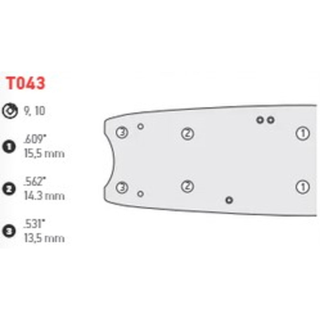 Oregon 341EMCT043 EnduraMax 34" Harvester Bar, 3/4" Pitch, .122" Gauge