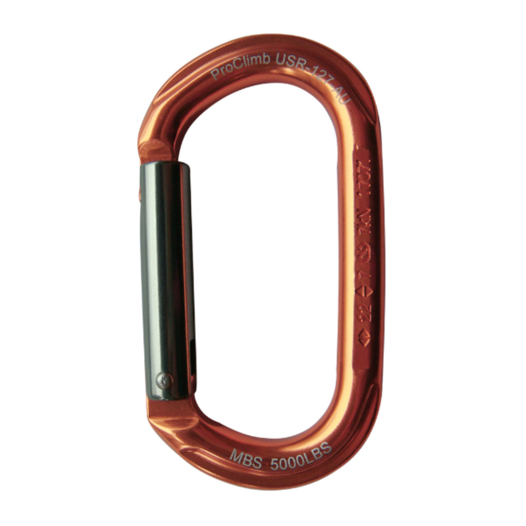 US Rigging Supply USR-127-AU True Oval Aluminum Carabiner