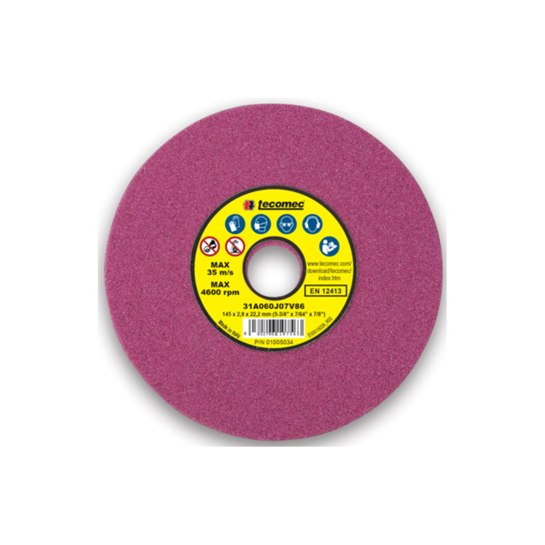 Tecomec 1150030 Pink Grinding Wheel, 5-3/4" x 3/16"