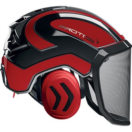 Pfanner PROTOS-RDBK Protos Helmet, Red/Black