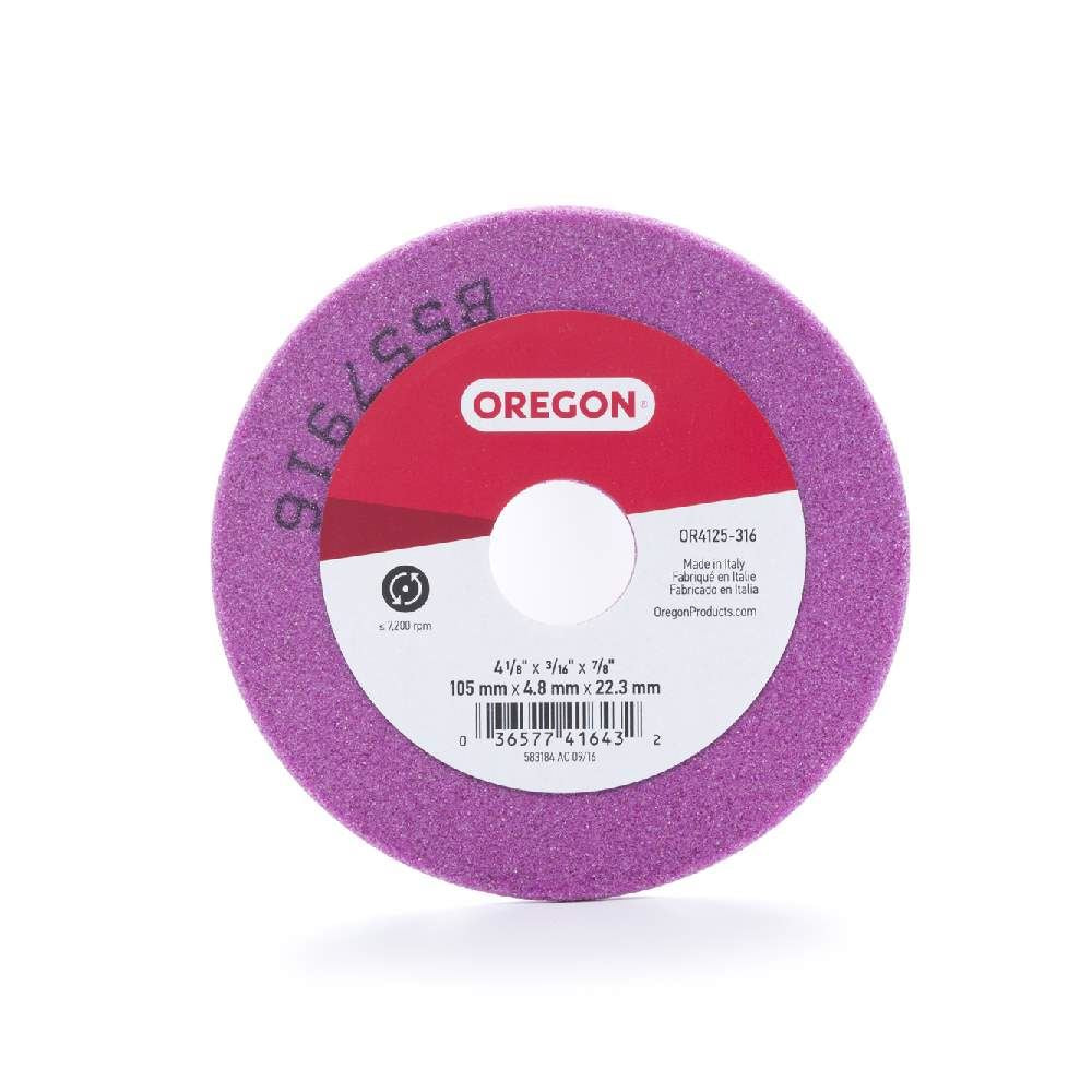 Oregon OR4125-316A Grinding Wheel, 4-1/8" x 3/16"