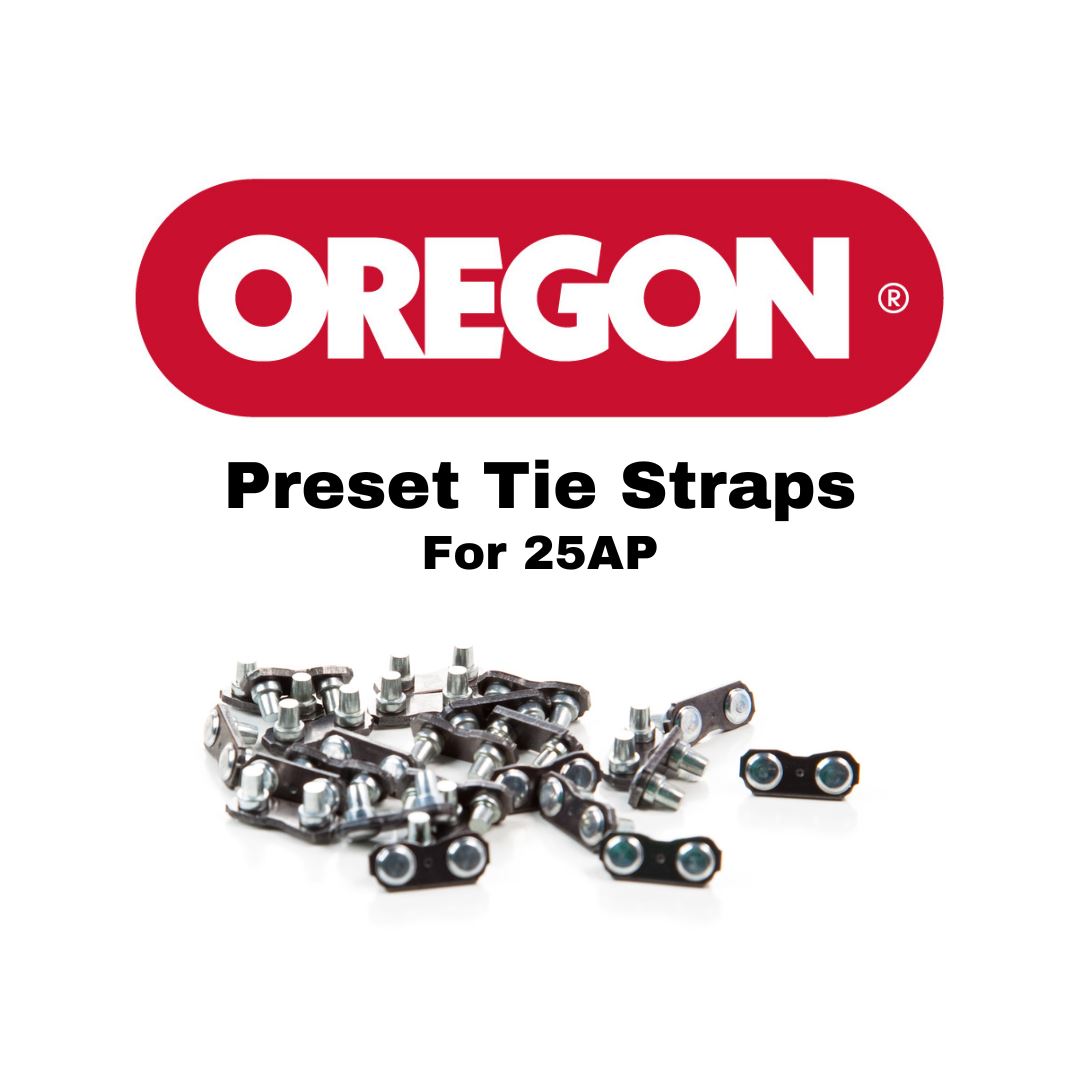 Oregon P23956 Preset Tie Straps, 1/4", 25-Pack